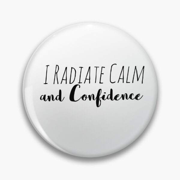 Item preview, I Radiate Calm and Confidence – Inner Peace Affirmation designed and sold by Camila  Ardila.