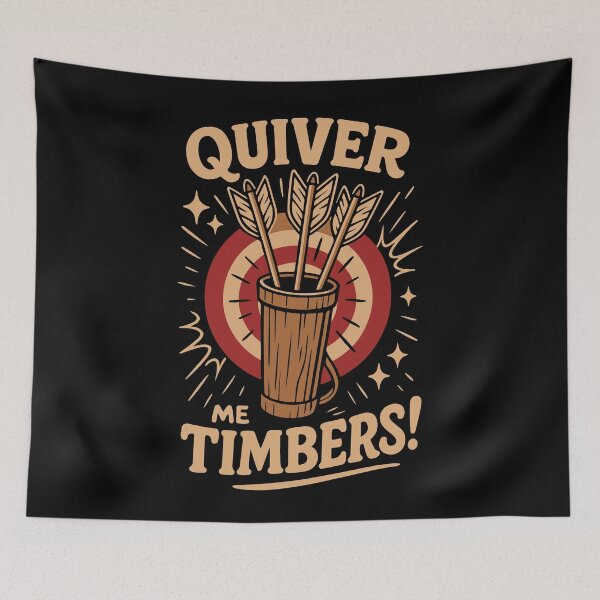 Item preview, Quiver Me Timbers Archery Bow Fun designed and sold by LuminOrb.
