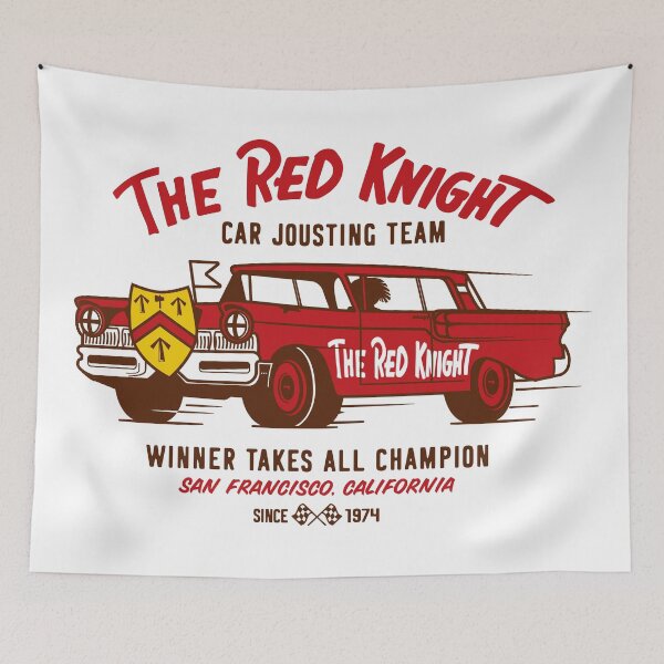 Item preview, The Red Knight Jousting Team (Red and Yellow) designed and sold by Justin Ellis.