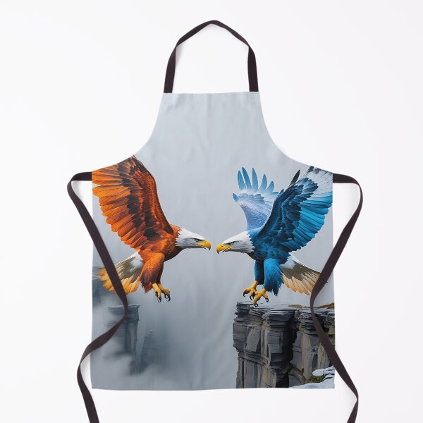 Item preview, Epic Clash of Eagles | Red vs Blue Battle Artwork designed and sold by VelureArt.