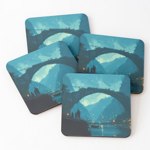 Item preview, Lanterns Beneath the Arch Bridge designed and sold by Dusk Atelier.