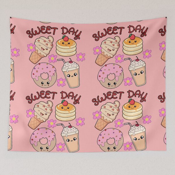 Item preview, Cute Kawaii Donut, Pancake and Ice Cream designed and sold by digitaldemart.