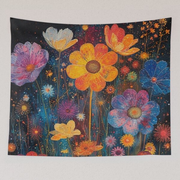 Item preview, Colorful Floral Art designed and sold by TheDarkWardrobe.