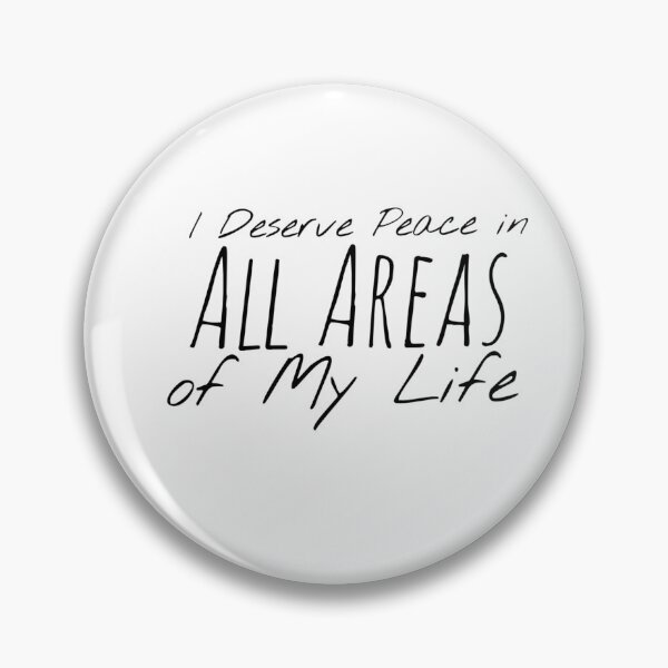 Item preview, I Deserve Peace in All Areas of My Life – Inner Harmony Affirmation designed and sold by Camila  Ardila.