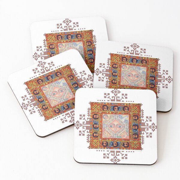 Item preview, Ethiopian Telsem Traditional Protective Art Print designed and sold by Neo Arada.