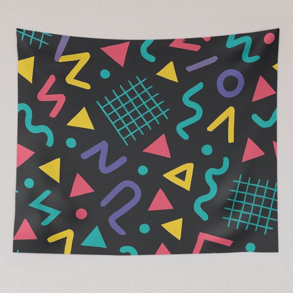 Item preview, Retro 80s 90s Geometric Pattern designed and sold by Graphics4X.