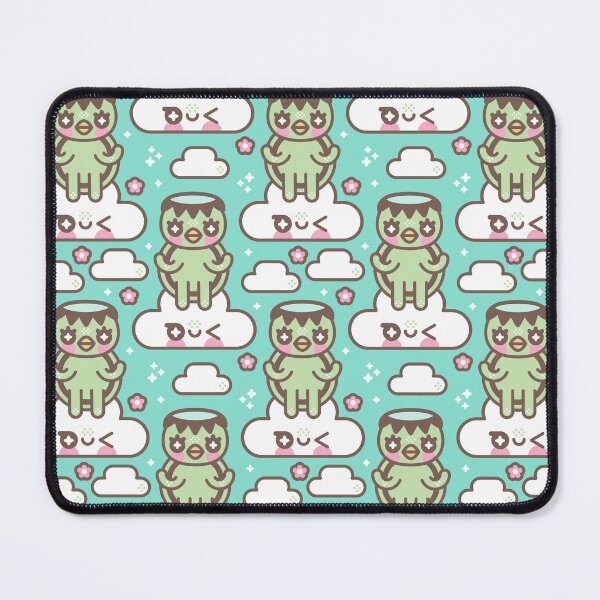 Artikelvorschau, Kawaii Kappa auf Wolkenmuster entworfen und verkauft von musingtreeart.