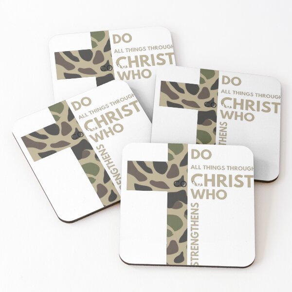 Item preview, Christ strengthens me set designed and sold by FaithandThread.