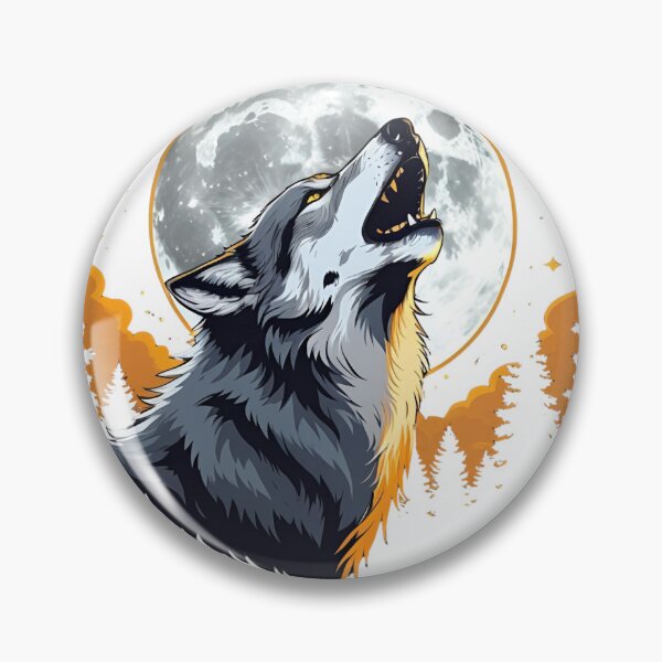 Item preview, Howling wolf design. designed and sold by RisingWolfStudio.