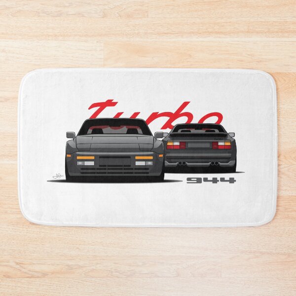 Item preview, Porsche 944 turbo Front rear retro Black Illustration designed and sold by blackdogshop.