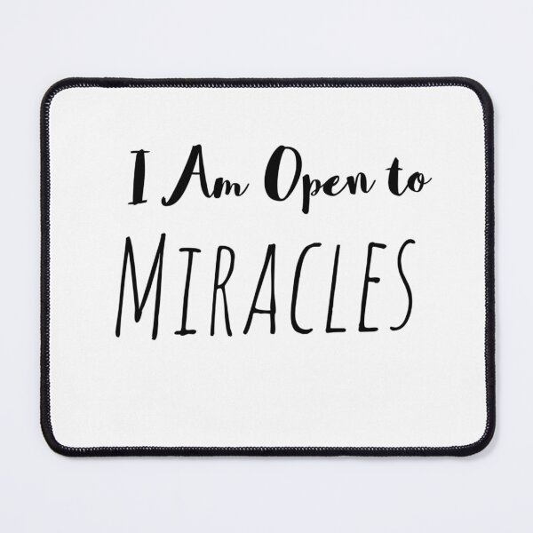 Item preview, I Am Open to Miracles – Abundance Mindset Affirmation designed and sold by Camila  Ardila.