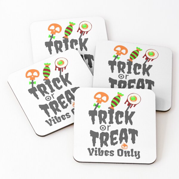 Item preview, Trick or Treat Vibes Only Halloween T-Shirt Design | Spooky Quote designed and sold by Grxcreation.