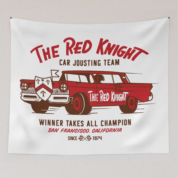 Item preview, The Red Knight Jousting Team (2-Color Red) designed and sold by Justin Ellis.
