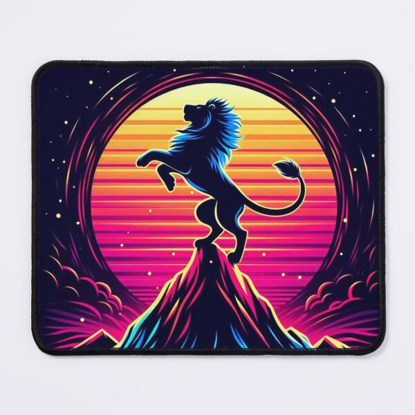 Item preview, lion silhouette at sunset designed and sold by Dogandesighn.