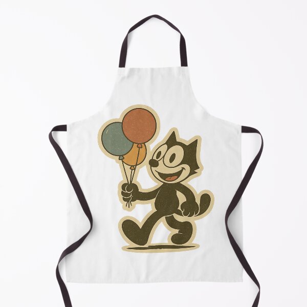 Item preview, Vintage Felix Cat with Colorful Balloons designed and sold by infinitearte.