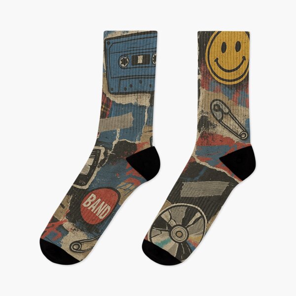 Item preview, 90s Grunge Punk Rock Pattern designed and sold by Graphics4X.