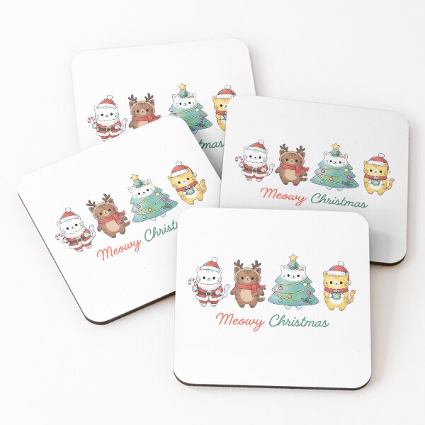 Item preview, Meowy Christmas Cats PNG, Christmas Cat T-shirt, Cat Lover Clipart, Holiday Cat, Santa Reindeer Christmas Tree Cat Digital Download designed and sold by FirsttMeUp.