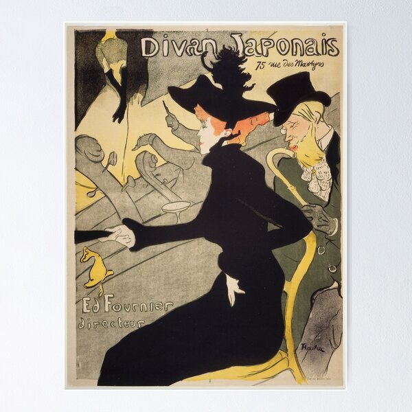 Artikel-Vorschau von Henri de Toulouse-Lautrec "Divan Japonais", designt und verkauft von Alexandra Dahl.