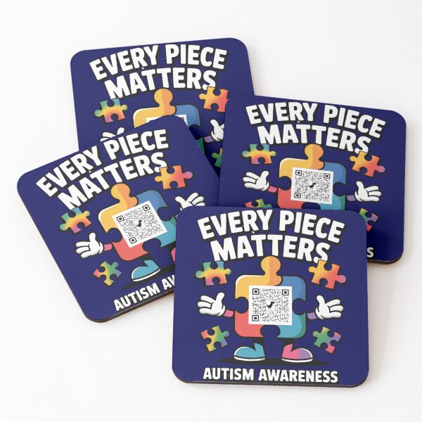 Item preview, Puzzle Code – Every Piece Matters (Autism QR Design) designed and sold by GENX-AUTISM-DAD.