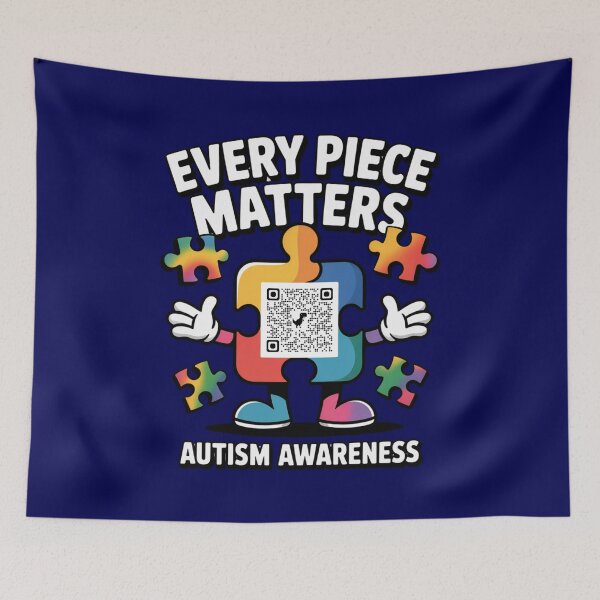 Item preview, Puzzle Code – Every Piece Matters (Autism QR Design) designed and sold by GENX-AUTISM-DAD.
