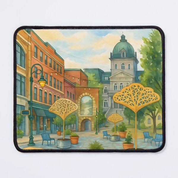Item preview, Sherbrooke – Heritage and Culture Watercolor designed and sold by GestaltTees.