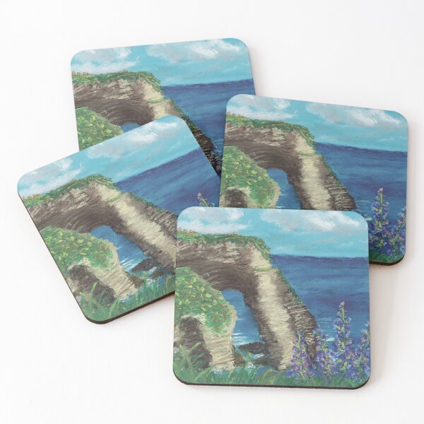 Item preview, Cliffside Seascape designed and sold by HeatherBozarthArt.