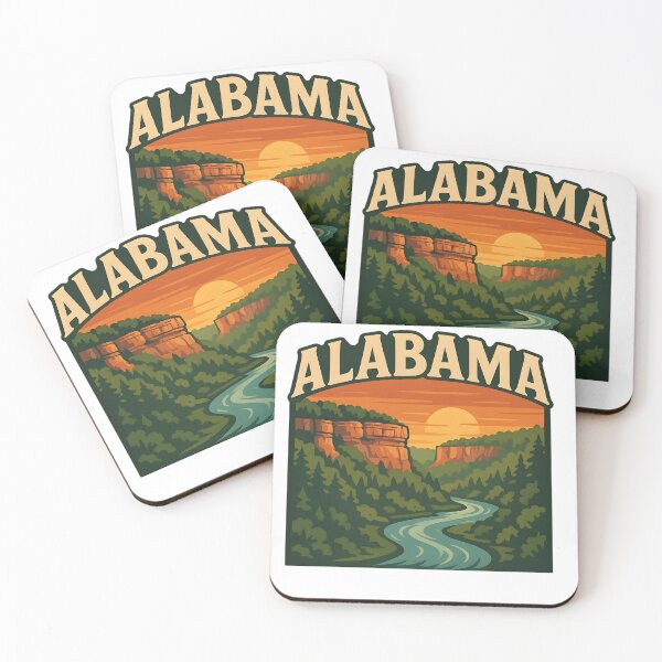 Item preview, Alabama State Vintage Sunset Little River Canyon designed and sold by SpringbokCreate.