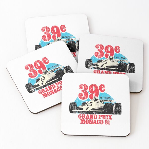 Item preview, 1981 Monaco Grand Prix - worn, distressed vintage finish designed and sold by retropetrol.
