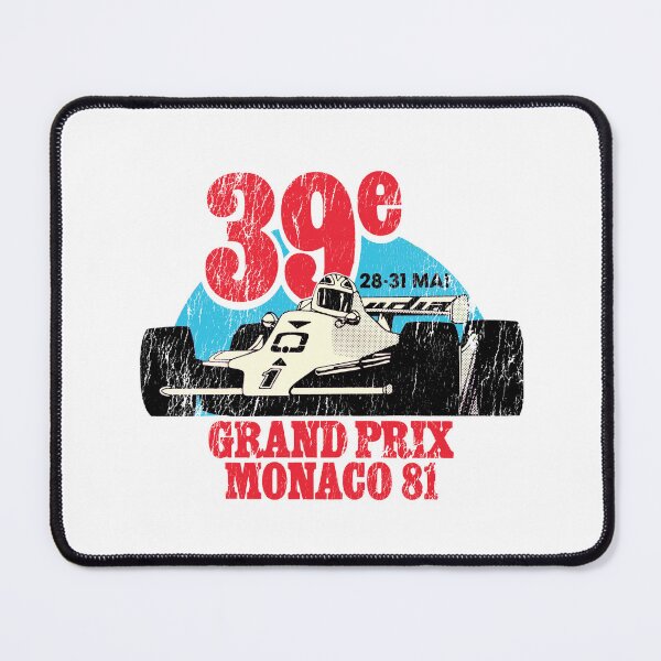 Item preview, 1981 Monaco Grand Prix - worn, distressed vintage finish designed and sold by retropetrol.