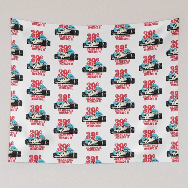 Item preview, 1981 Monaco Grand Prix - worn, distressed vintage finish designed and sold by retropetrol.