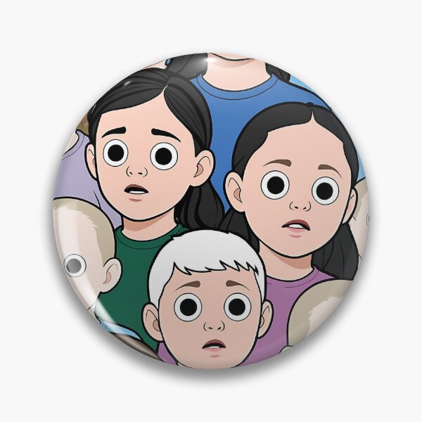 Item preview, Creepy Wide-Eyed Children Crowd designed and sold by Shoot-The-Moon.