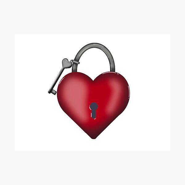 Item preview, Red Heart Lock designed and sold by DesignsByChloeZ.