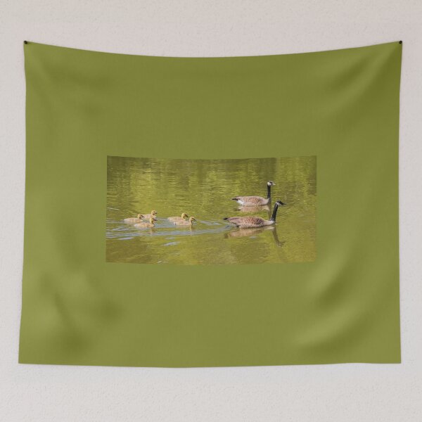 Item preview, Canada Geese and Their Five Baby Goslings designed and sold by LINDA MCKUSICK.