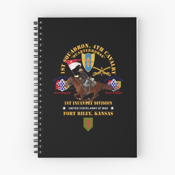 Item preview, Army - 1st Squadron, 4th Cavalry - 1st Inf Div - Devil Bde - Ft Riley, KS w Rider X 300 designed and sold by Military Insignia Products.