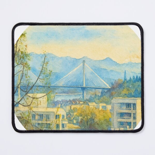 Item preview, Photo Art Bridge Round Abstract designed and sold by SmashingDeals.
