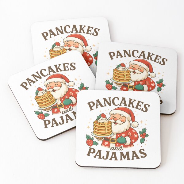 Item preview,  Pancakes and Pajamas Santa Claus Christmas Shirt – Funny Holiday Breakfast Design for Family Pajama Party and Festive Gifts designed and sold by DrawHandArt.