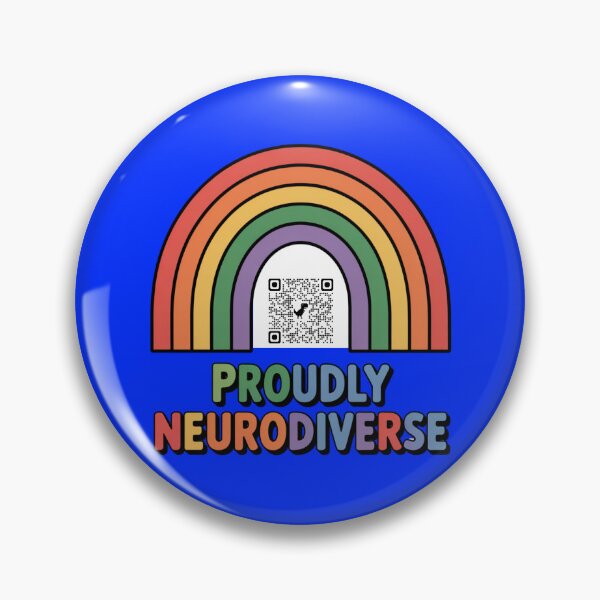 Item preview, Spectrum Code Rainbow – Proudly Neurodiverse (Autism QR Design) designed and sold by GENX-AUTISM-DAD.