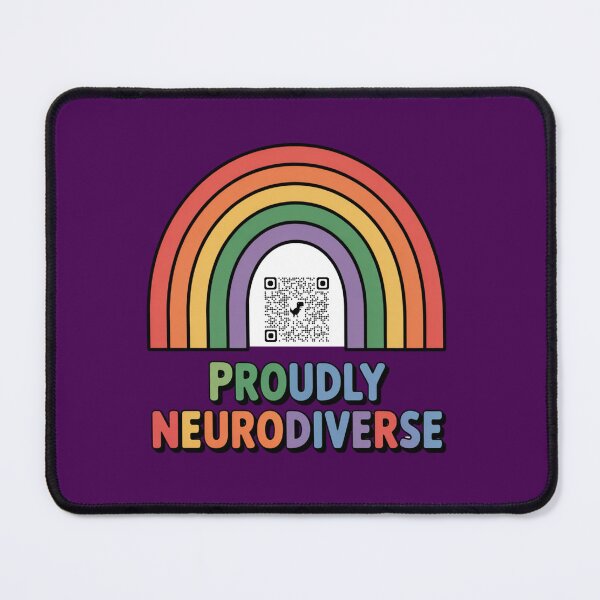 Item preview, Spectrum Code Rainbow – Proudly Neurodiverse (Autism QR Design) designed and sold by GENX-AUTISM-DAD.