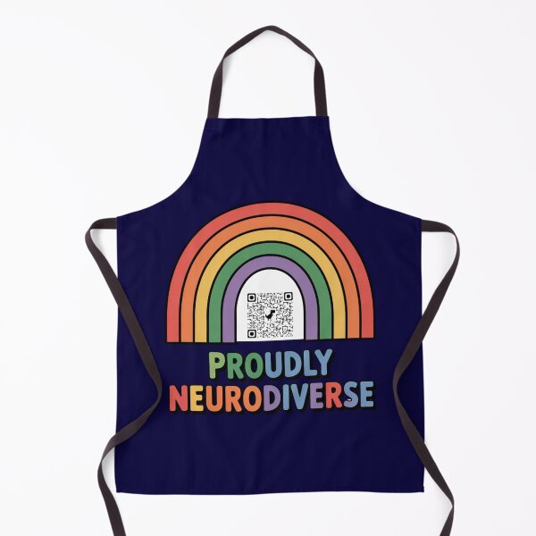 Item preview, Spectrum Code Rainbow – Proudly Neurodiverse (Autism QR Design) designed and sold by GENX-AUTISM-DAD.