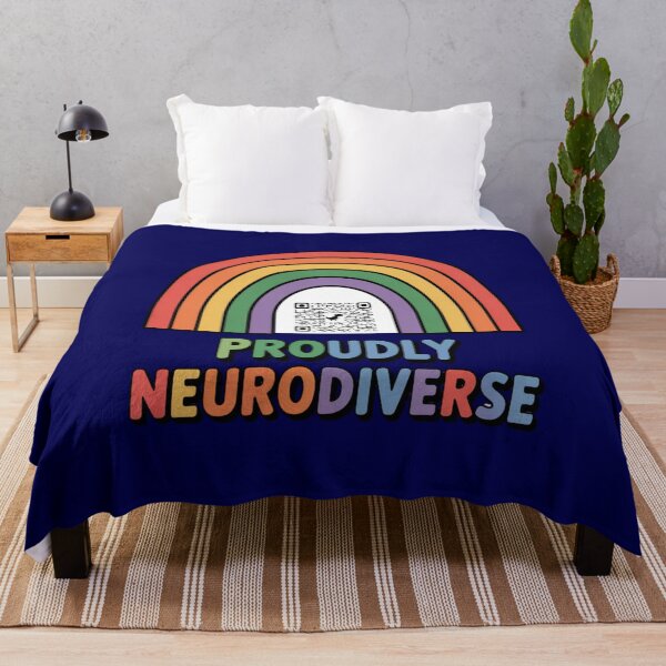 Item preview, Spectrum Code Rainbow – Proudly Neurodiverse (Autism QR Design) designed and sold by GENX-AUTISM-DAD.