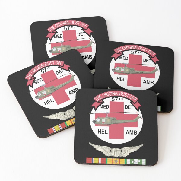 Item preview, Army - 57th Medical Company - Orignial Dustoff - Aviator Badge - Vietnam w VN SVC designed and sold by Military Insignia Products.