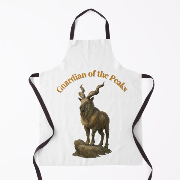 Item preview, Guardian of the Peaks – Majestic Markhor Mountain Art designed and sold by GeoWild Designs.