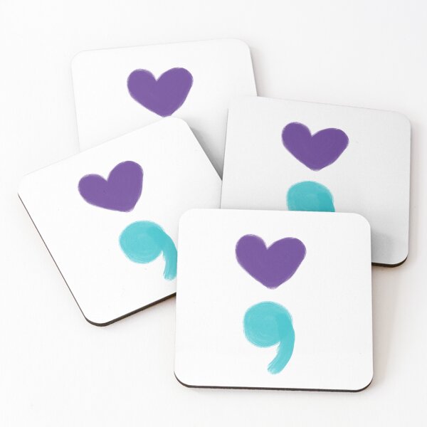 Item preview, Heart semicolon designed and sold by LaurenEhretArt.