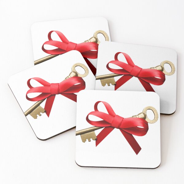 Item preview, Golden Key with Red Ribbon Design designed and sold by EngeeWealth.