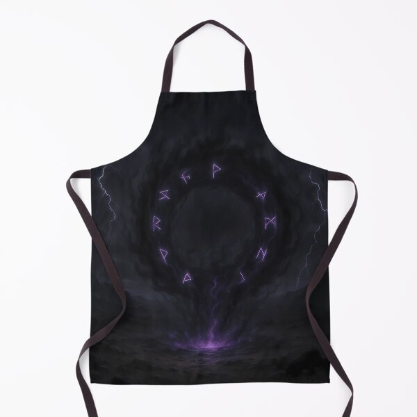Item preview, Dark Rune Circle – Shadow and Lightning Portal designed and sold by NorseDrip.