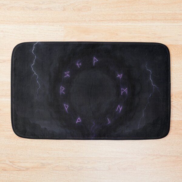 Item preview, Dark Rune Circle – Shadow and Lightning Portal designed and sold by NorseDrip.