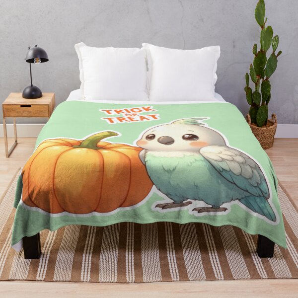 Item preview, Autumn Pumpkin Parrot – Cute Tropical Fall Bird Illustration designed and sold by Sugar Wisdom .
