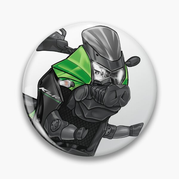 Item preview, Kawasaki KLR650 2013-2016 (Candy Lime Green & Ebony) for Motorcycle Riders designed and sold by MotoApparelHub.