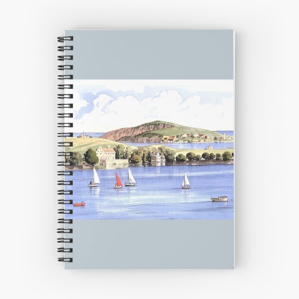 Item preview, Sailing at Bantham(Watercolour + AI) designed and sold by artsmeow.
