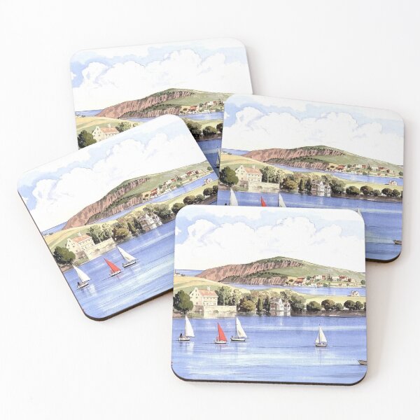 Item preview, Sailing at Bantham(Watercolour + AI) designed and sold by artsmeow.